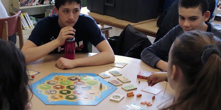 students playing catan
